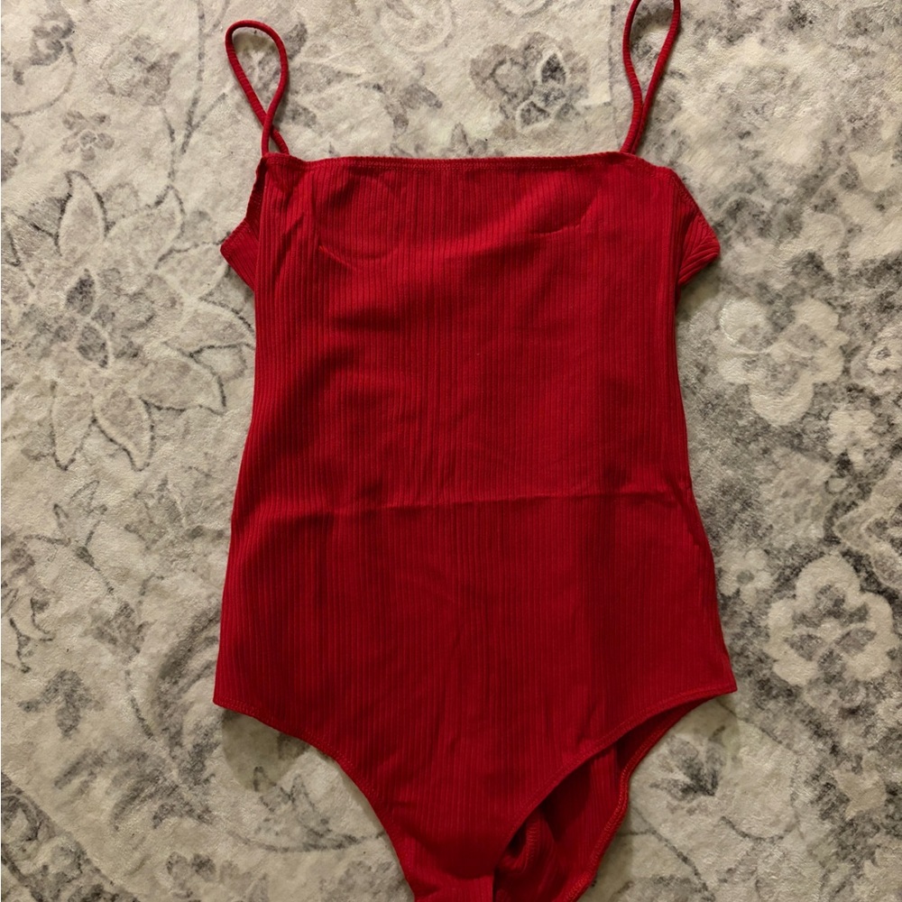 Reformation Crystal Ribbed Bodysuit